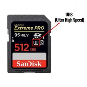 cartão de memória UHS (Ultra High Speed)