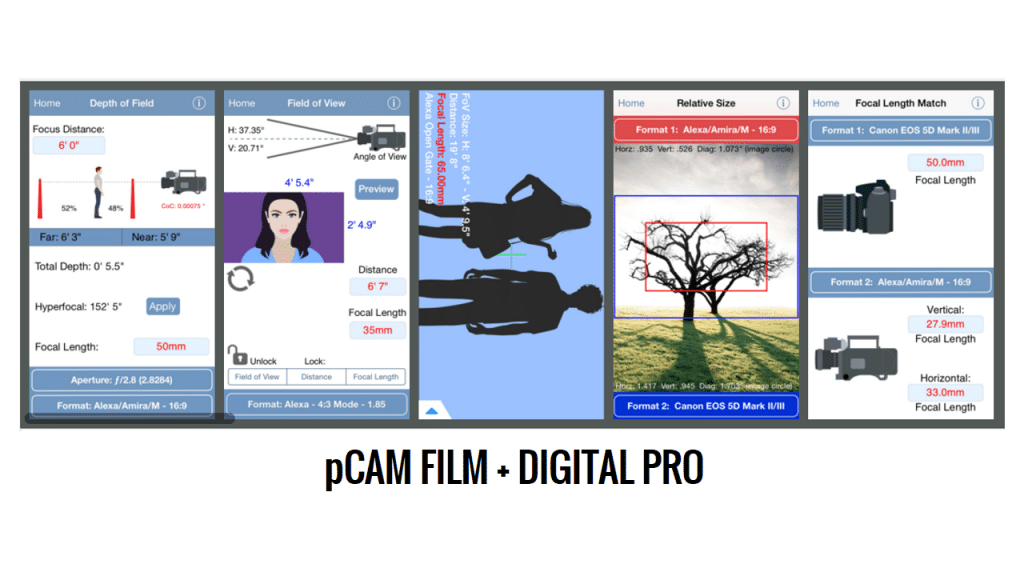 aplicativos para fotógrafos pCAM FILM + DIGITAL PRO