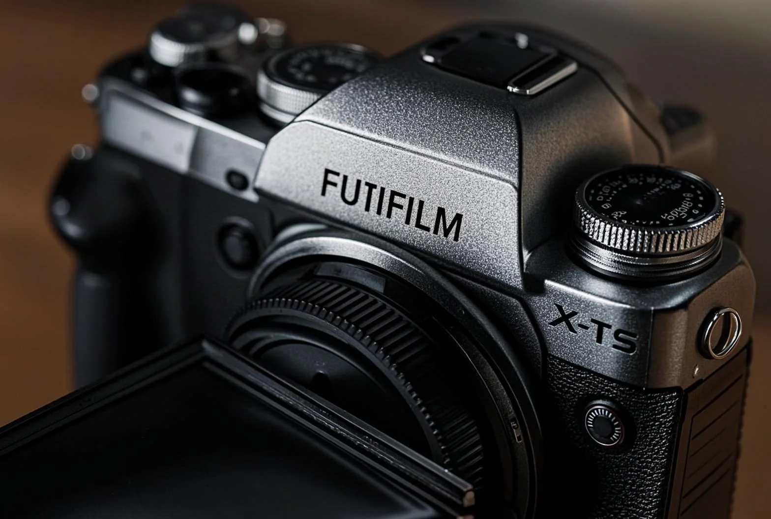 Tela de inclinação e discos de controle da Fujifilm X-T5