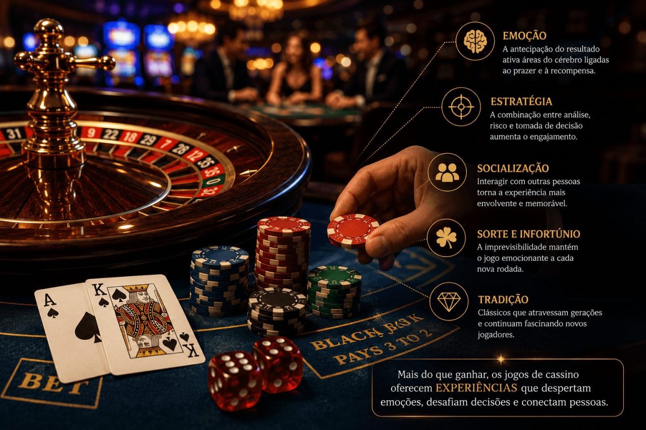 O que torna os jogos de cassino tão fascinantes? A psicologia por trás das decisões e da popularidade desses clássicos